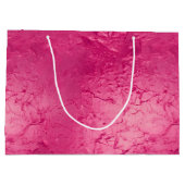 Girly Glam Chic Roze Verjaardag Groot Cadeauzakje (Achterkant)