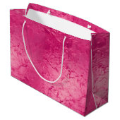 Girly Glam Chic Roze Verjaardag Groot Cadeauzakje (Achterkant Gekanteld)
