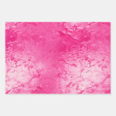 Girly Glam Chic Roze Verjaardag Inpakpapier Vel (Voorkant 3)