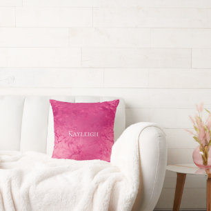 Girly Glam Chic Roze Verjaardag Kussen