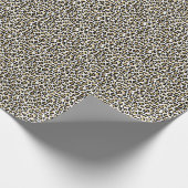 Girly Glam Gold Leopard Print Cadeaupapier (Hoek)