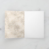 Girly Glam Gold Leopard Print Glitter Sparkle Kaart (Binnen)