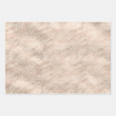 Girly Glam Gold Love Peace Glitter Luipaard Print Inpakpapier Vel (Voorkant)