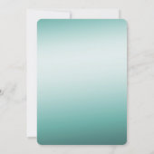 Girly Glam Gold Mini Confetti Mint Ombre Kaart (Achterkant)