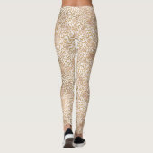 Girly Glam Gold Pink Leopard Print Leggings (Achterkant)