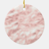 Girly Glam Goud Blush Roze Luipaard Print Keramisch Ornament (Achterkant)