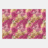 Girly Glam Goud Roze Leopard Inpakpapier Vel (Voorkant)
