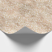 Girly Glam Goud Roze Leopard Print Cadeaupapier (Hoek)