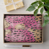 Girly Glam Goud Roze Leopard Tissuepapier (Geschenk)