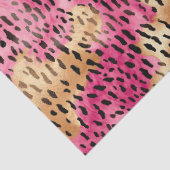 Girly Glam Goud Roze Leopard Tissuepapier (Detail)