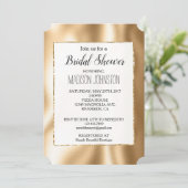 Girly Glam Gouden Glitter Kaart (Staand voorkant)