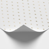 Girly Glam Gouden Stippen Cadeaupapier (Hoek)