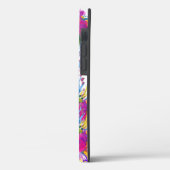 Girly Glam Hot Pink Glitter Sparkles Monogram Case-Mate iPhone Case (Achterkant / Links)