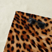 Girly Glam Leopard Kisses Lippen Strandlaken (In situ)