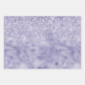 Girly Glam Lila Paarse dierenprint glitter Inpakpapier Vel (Voorkant)