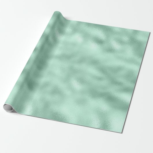 Girly Glam Mint Cadeaupapier (Uitgerold)
