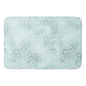 Girly Glam Mint Leopard Print Badmat (Voorkant)