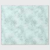 Girly Glam Mint Leopard Print Cadeaupapier (Vlak)