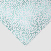 Girly Glam Mint Leopard Print Tissuepapier (Detail)