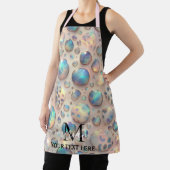 Girly Glam Opal Leopard Print All-Over Print Apron Schort (Insitu)