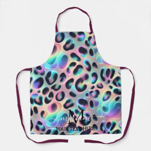Girly Glam Opal Luipaardprint All-Over Print Schor Schort
