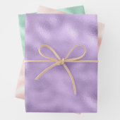 Girly Glam Paarse Inpakpapier Vel (In situ)