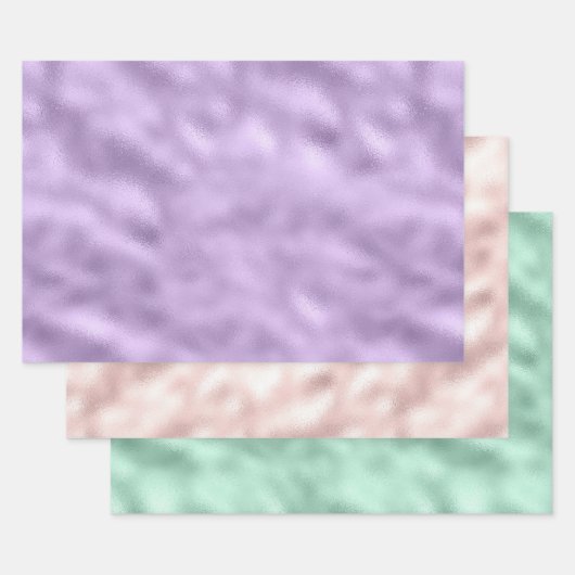 Girly Glam Paarse Inpakpapier Vel (Set)