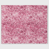Girly Glam Pink Glitter Cadeaupapier (Vlak)