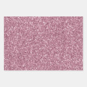 Girly Glam Pink Glitzy Sparkle Glitter Inpakpapier Vel (Voorkant 3)