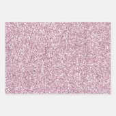 Girly Glam Pink Glitzy Sparkle Glitter Inpakpapier Vel (Voorkant 2)