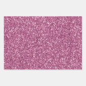 Girly Glam Pink Glitzy Sparkle Glitter Inpakpapier Vel (Voorkant)