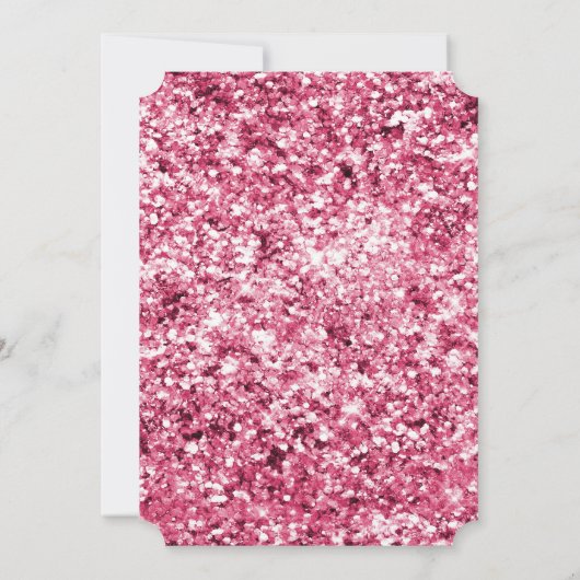 Girly Glam Pink Kaart (Achterkant)