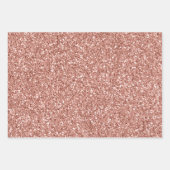 Girly Glam Pink Peach Roos Zebra Print Inpakpapier Vel (Voorkant 2)