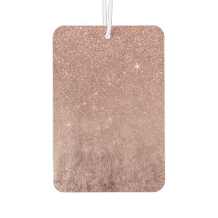 Girly Glam Pink Rose Gold Foil en Glitter Mesh Luchtverfrisser