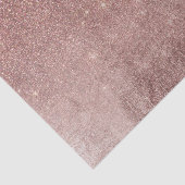 Girly Glam Pink Rose Gold Foil en Glitter Mesh Tissuepapier (Detail)