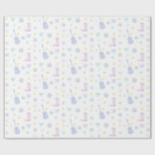 Girly Glam Rockstar Cowgirl Pop Star Party Cadeaupapier (Vlak)