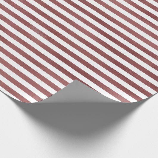 Girly Glam rode strepen Cadeaupapier (Hoek)