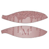 Girly Glam Roos Gold Driving Glitter Monogram Basketbal (Panelen)