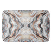 Girly Glam Roos Goud Zilver & Wit Marmer Badmat (Voorkant)