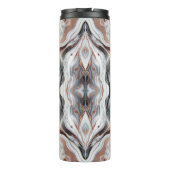 Girly Glam Roos Goud Zilver & Wit Marmer Thermosbeker (Achterkant)