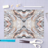 Girly Glam Roos Goud Zilver & Wit Marmer Tissuepapier (Craft)