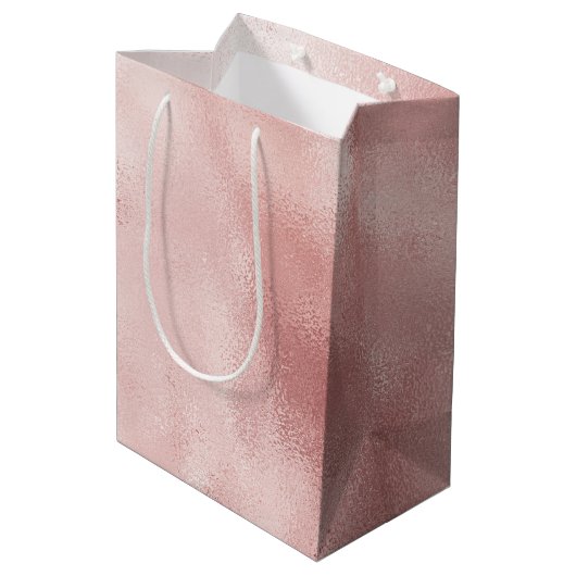 Girly Glam Roze Bruidsfeest Medium Cadeauzakje (Achterkant Gekanteld)