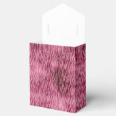 Girly Glam Roze Glitzy Stippen Zebra Print Bedankdoosjes (Geopend)