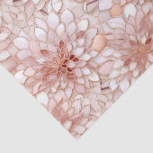 Girly Glam Roze Rose Goud Bloemen Tissuepapier (Detail)