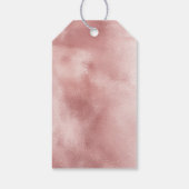 Girly Glam Roze Roze Verjaardag Cadeaulabel (Achterkant)