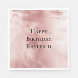 Girly Glam Roze Roze Verjaardag Servet