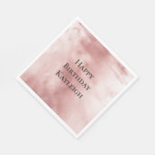 Girly Glam Roze Roze Verjaardag Servet (Hoek)