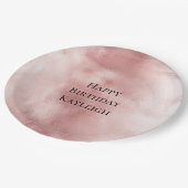 Girly Glam Roze Verjaardag Papieren Bordje (Gekanteld)