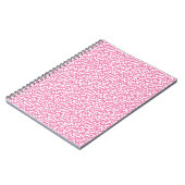 Girly Glam White Pink Leopard Print Notitieboek (Linkerzijde)