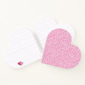 Girly Glam Wit Roze Leopard Print Notitieboek (Binnen)